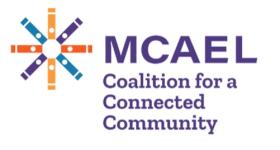 Logo for MCAEL Coalition for a Connected Community